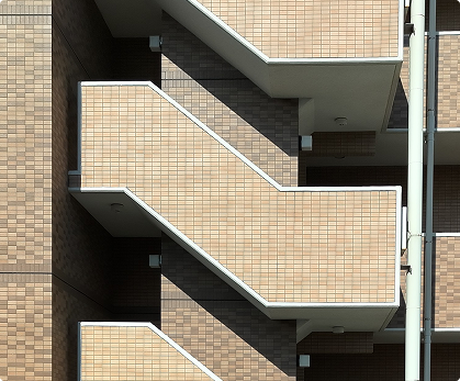 マンション外壁（タイル貼り）の可視画像