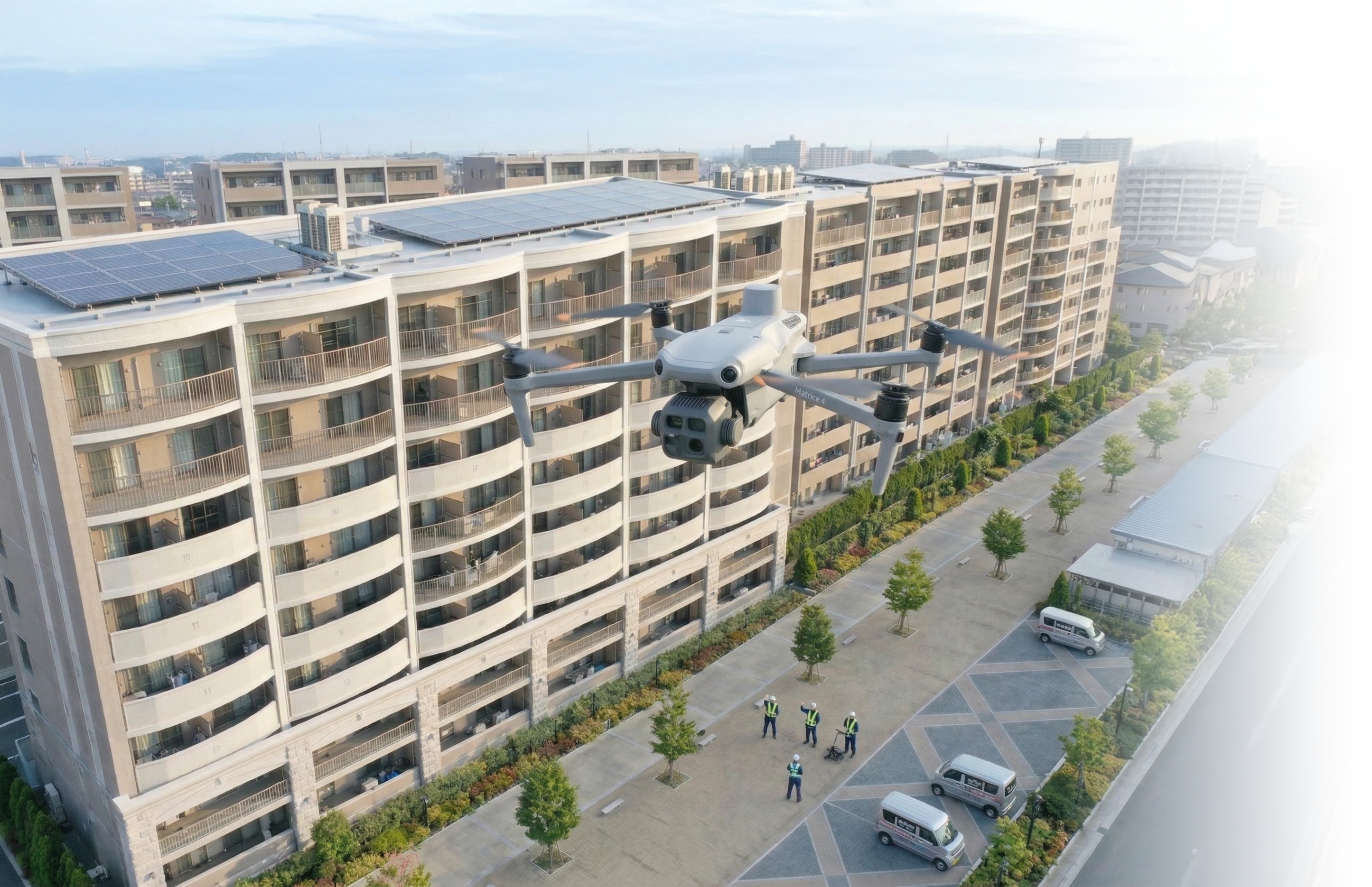 アズ・スタットのドローン外壁調査赤外線