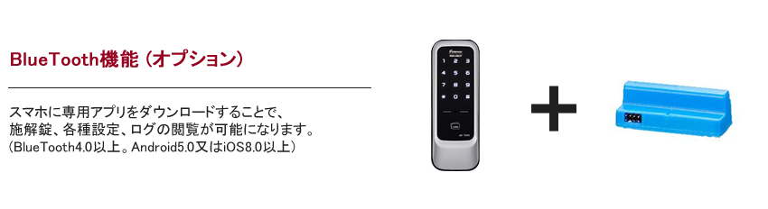 BlueTooth機能(オプション)